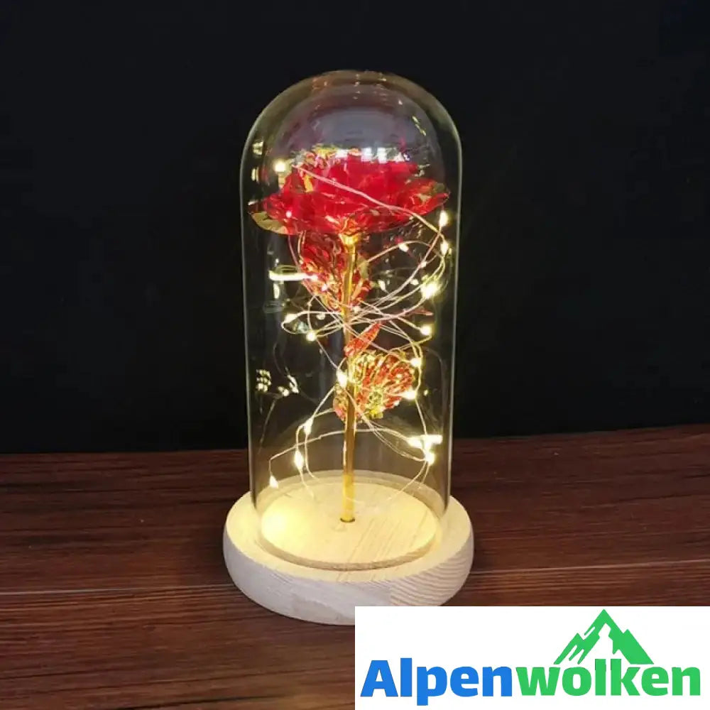 Alpenwolken - Dämmerlicht LED Enchanted Galaxy Rose Rot