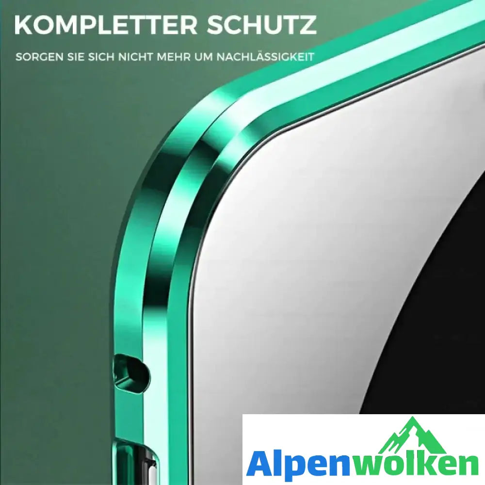 Alpenwolken - Dämmerlicht Samsung magnetische gehärtete Glas-Doppelseitige Handyhülle