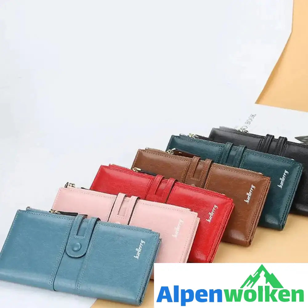 Alpenwolken - Damen Clutch mit zweifachem Reißverschluss