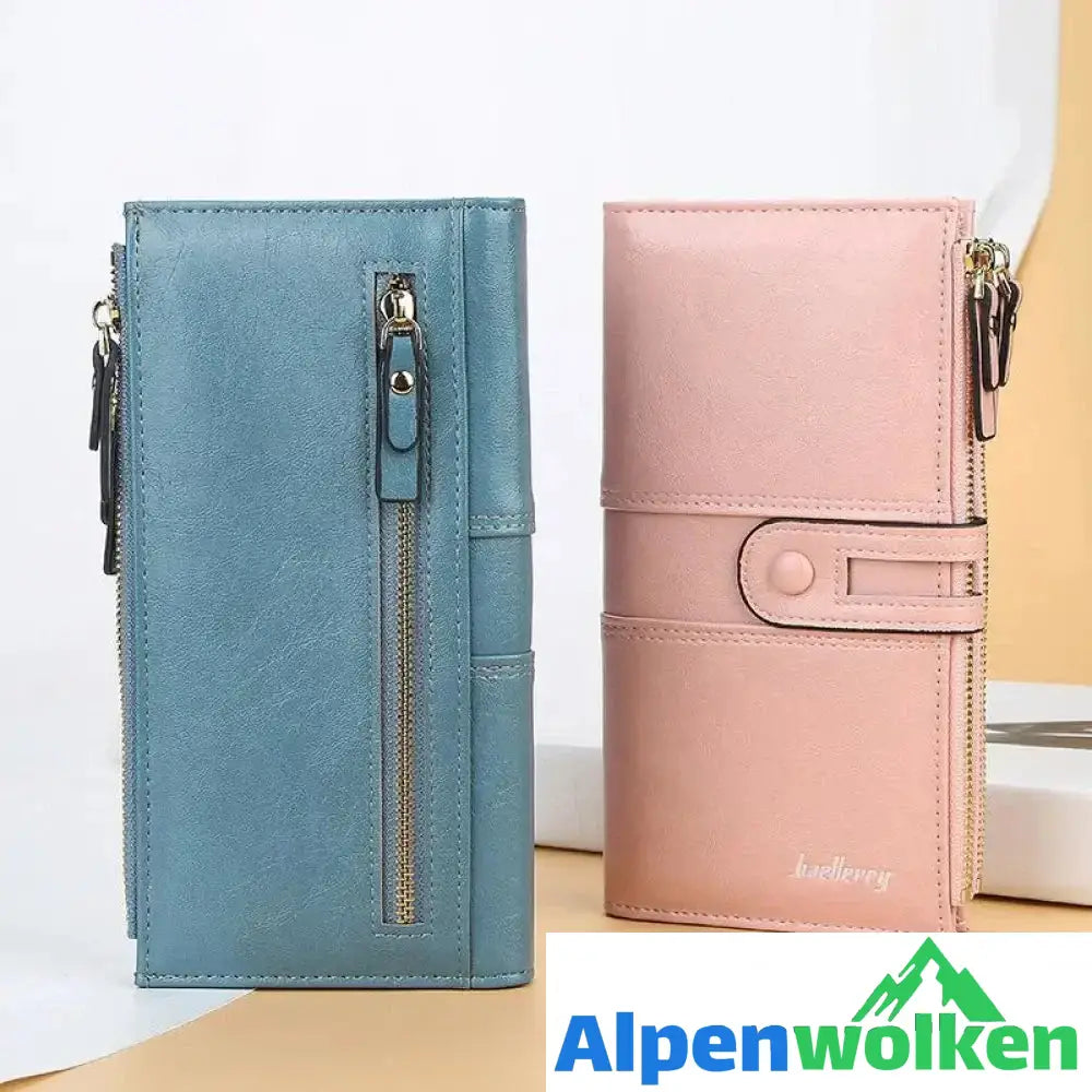 Alpenwolken - Damen Clutch mit zweifachem Reißverschluss