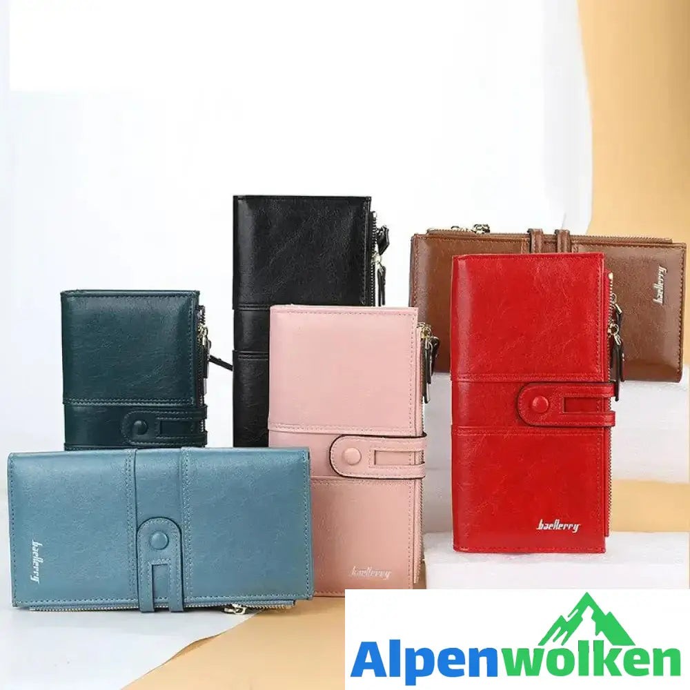 Alpenwolken - Damen Clutch mit zweifachem Reißverschluss