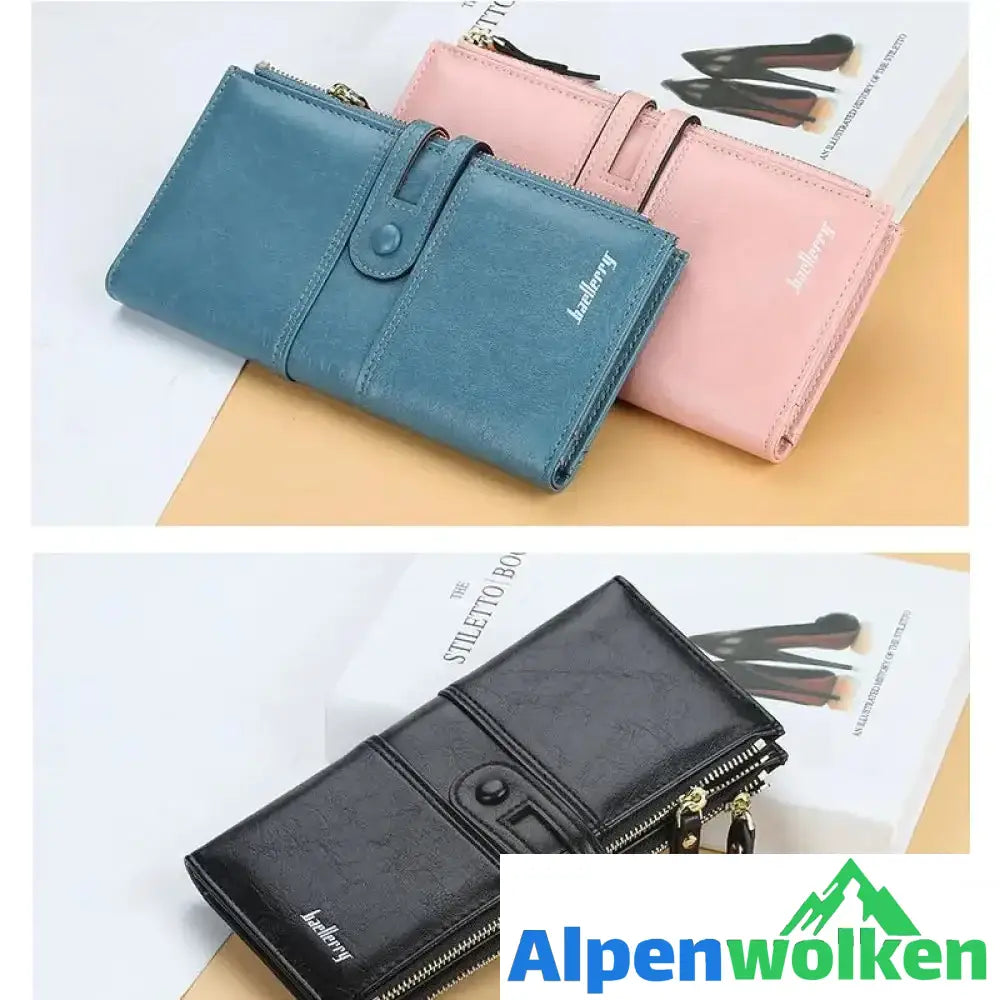 Alpenwolken - Damen Clutch mit zweifachem Reißverschluss