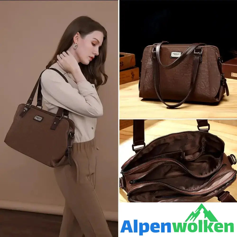 Alpenwolken - Damen Elegante Umhängetasche mit großem Fassungsvermögen