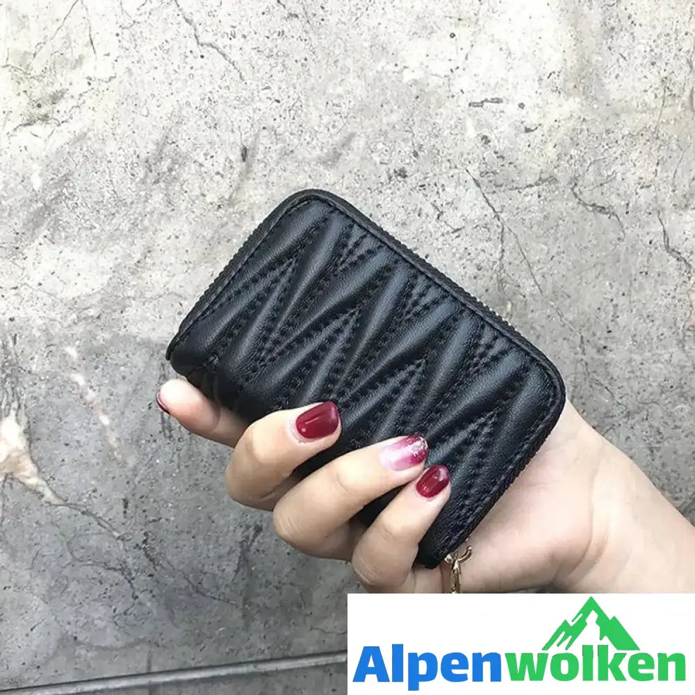 Alpenwolken - Damen Exquisite Geldbörse Aus Edlem Leder