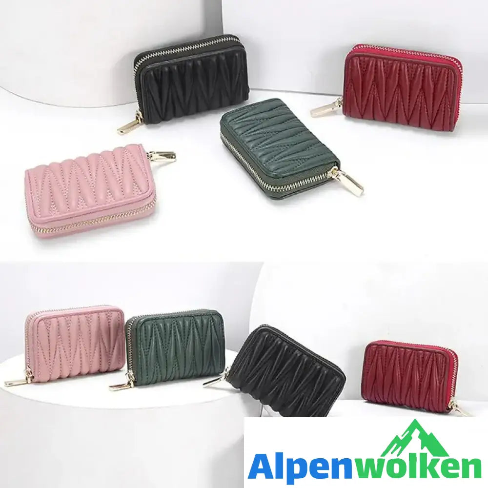 Alpenwolken - Damen Exquisite Geldbörse Aus Edlem Leder