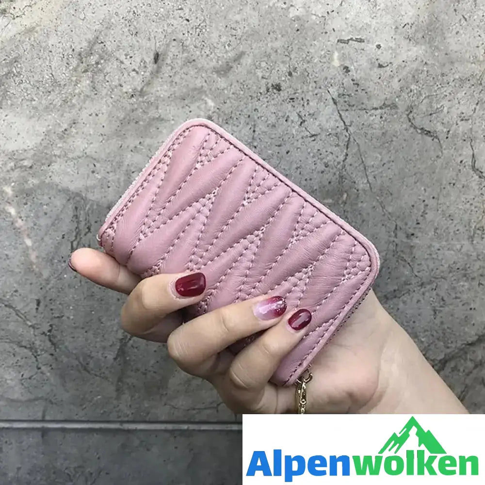 Alpenwolken - Damen Exquisite Geldbörse Aus Edlem Leder