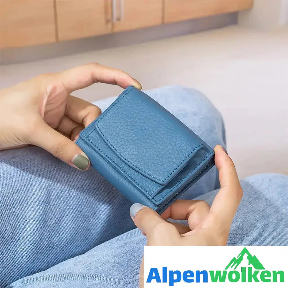 Alpenwolken - Damen Faltbare Kurze Geldbörse