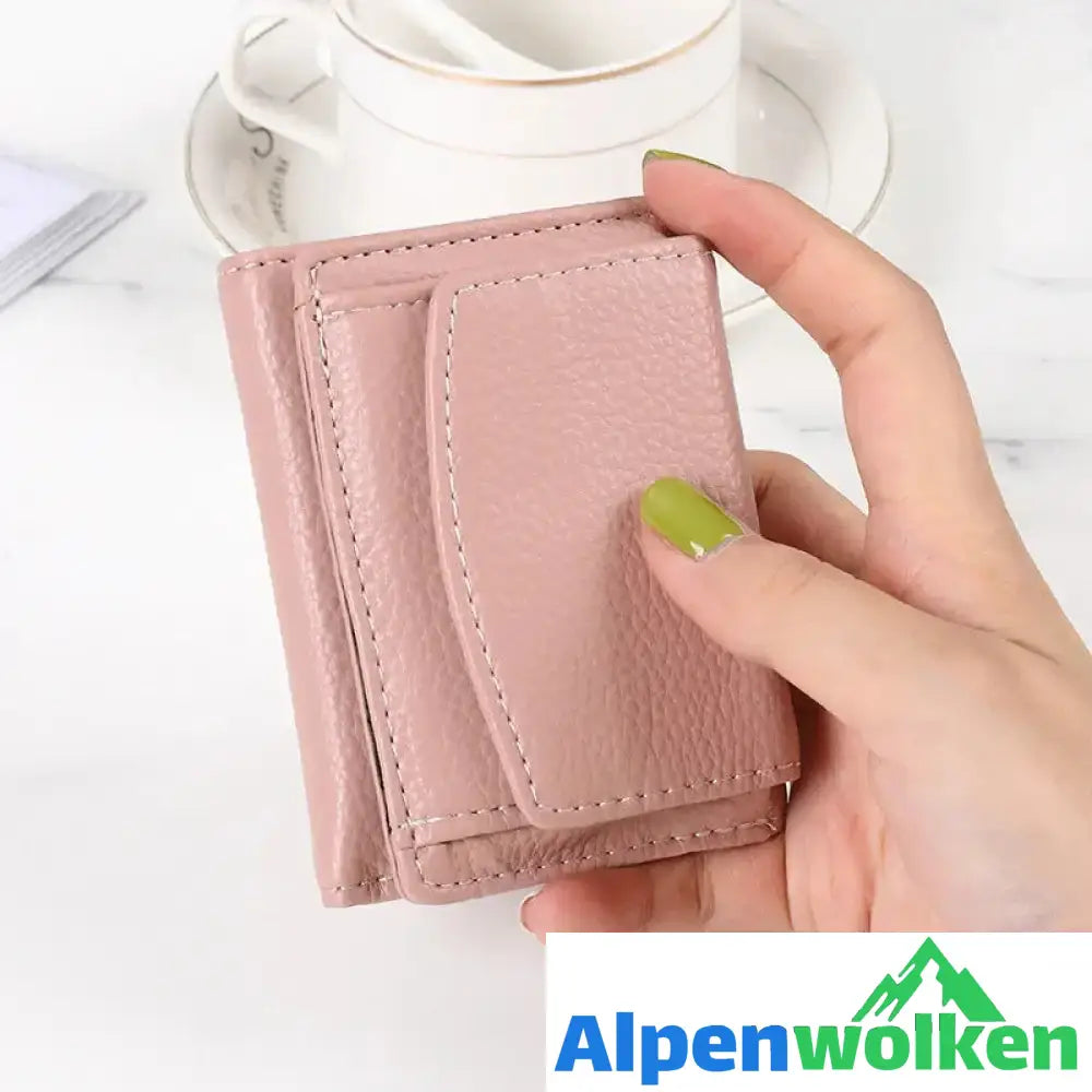 Alpenwolken - Damen Faltbare Kurze Geldbörse