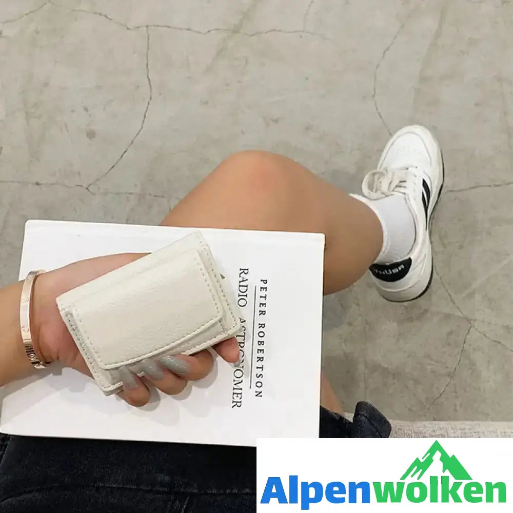 Alpenwolken - Damen Faltbare Kurze Geldbörse