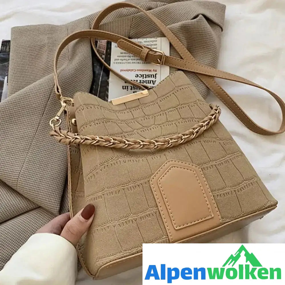 Alpenwolken - Damen Gefrostete Vintage Handtasche