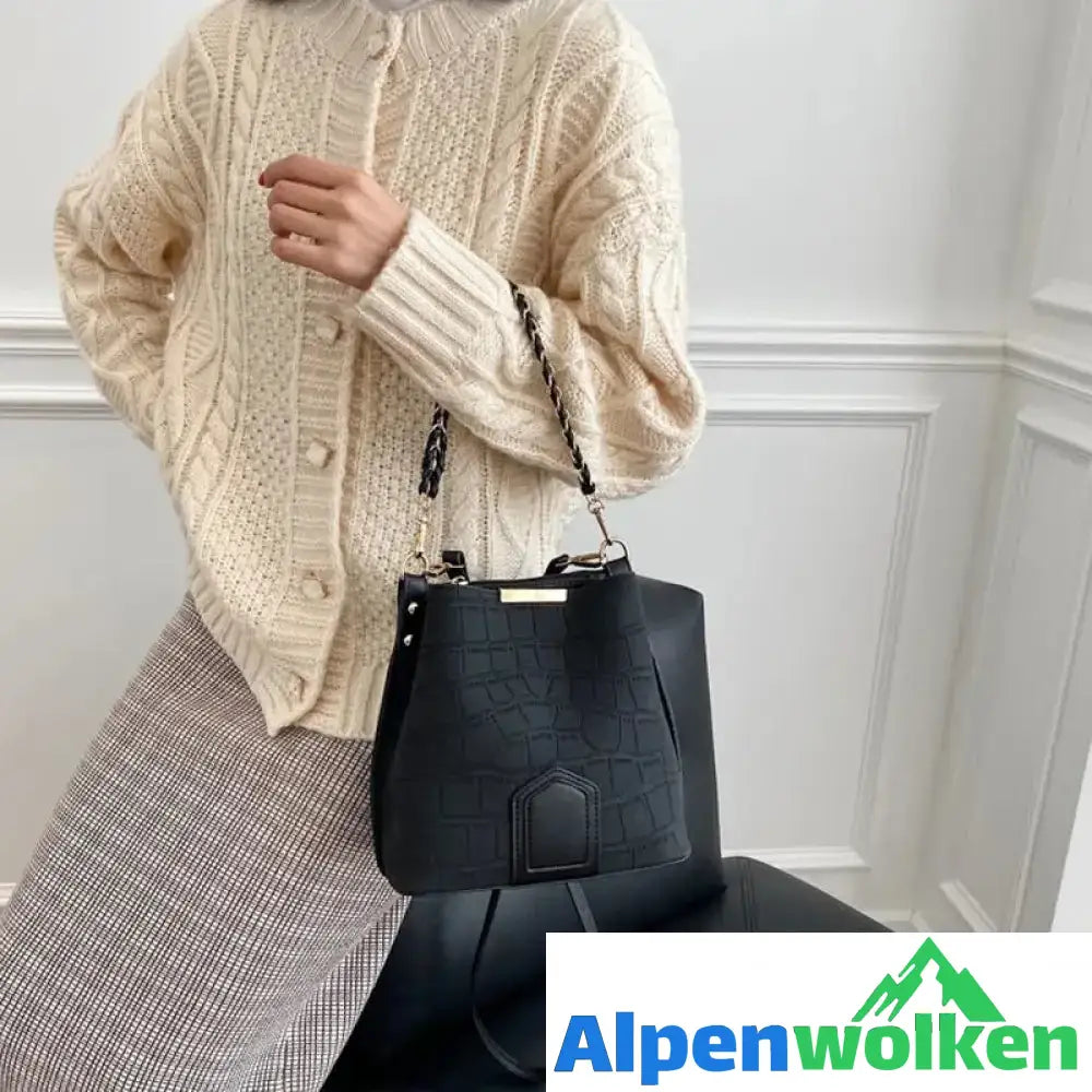 Alpenwolken - Damen Gefrostete Vintage Handtasche