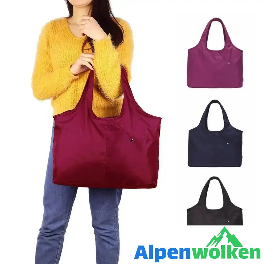 Alpenwolken - Damen Große Kapazität Handtasche , Nylon Wasserdichte Umhängetasche