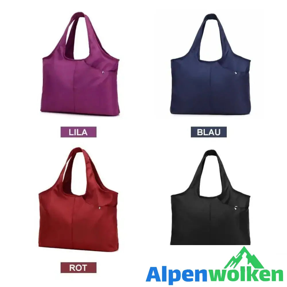 Alpenwolken - Damen Große Kapazität Handtasche , Nylon Wasserdichte Umhängetasche