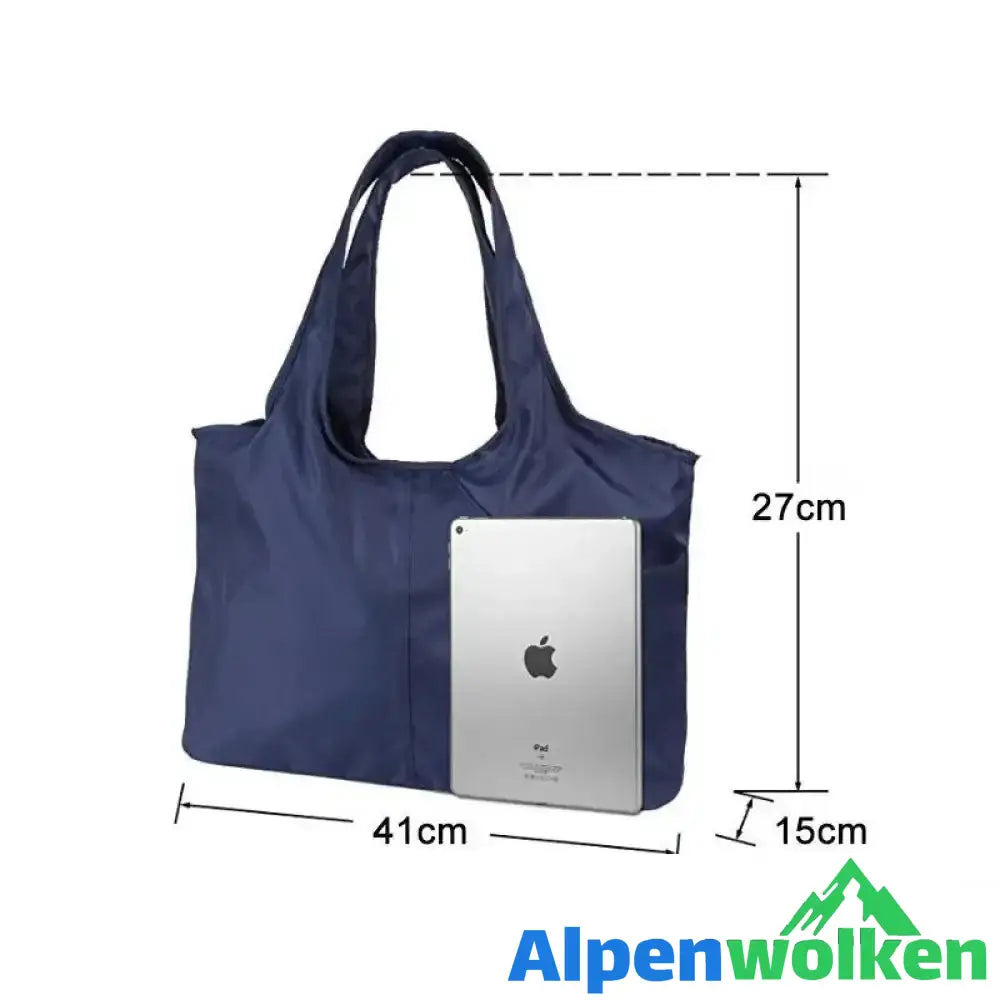 Alpenwolken - Damen Große Kapazität Handtasche , Nylon Wasserdichte Umhängetasche