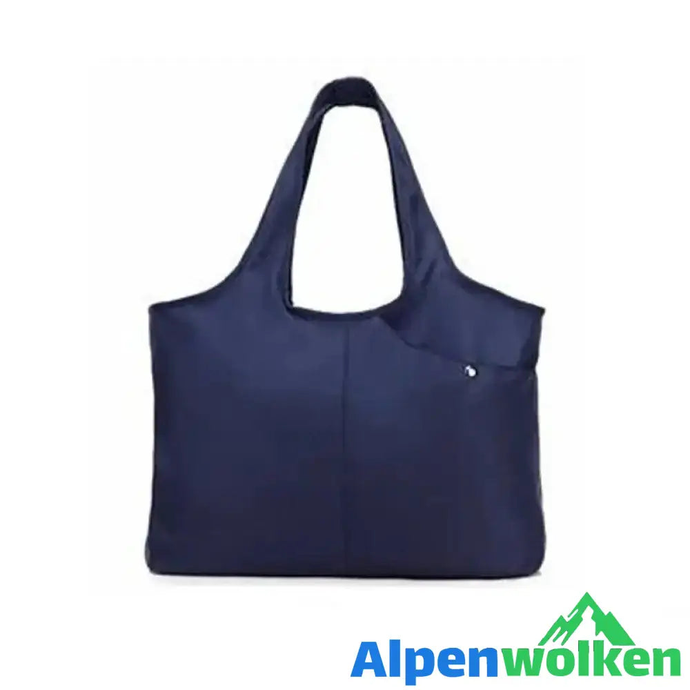 Alpenwolken - Damen Große Kapazität Handtasche , Nylon Wasserdichte Umhängetasche BLAU