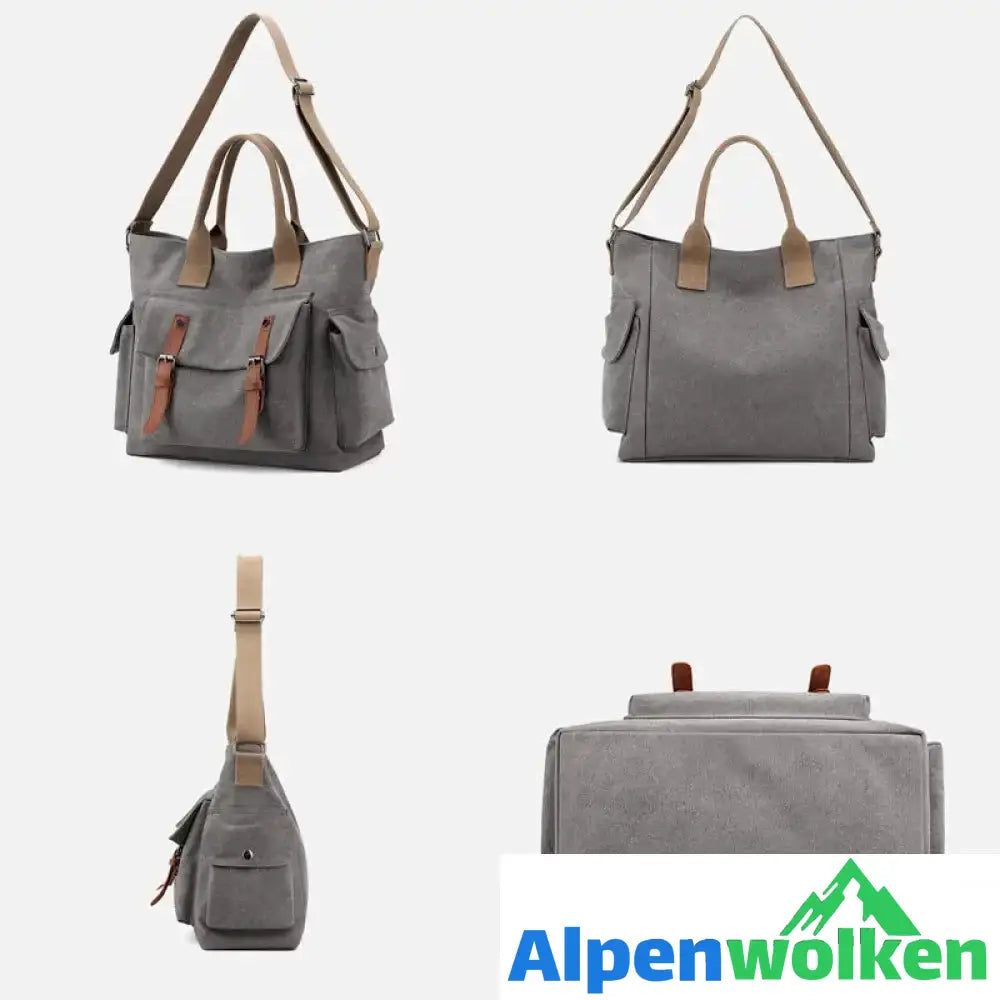 Alpenwolken - Damen Handtasche Umhängetasche aus Segeltuch