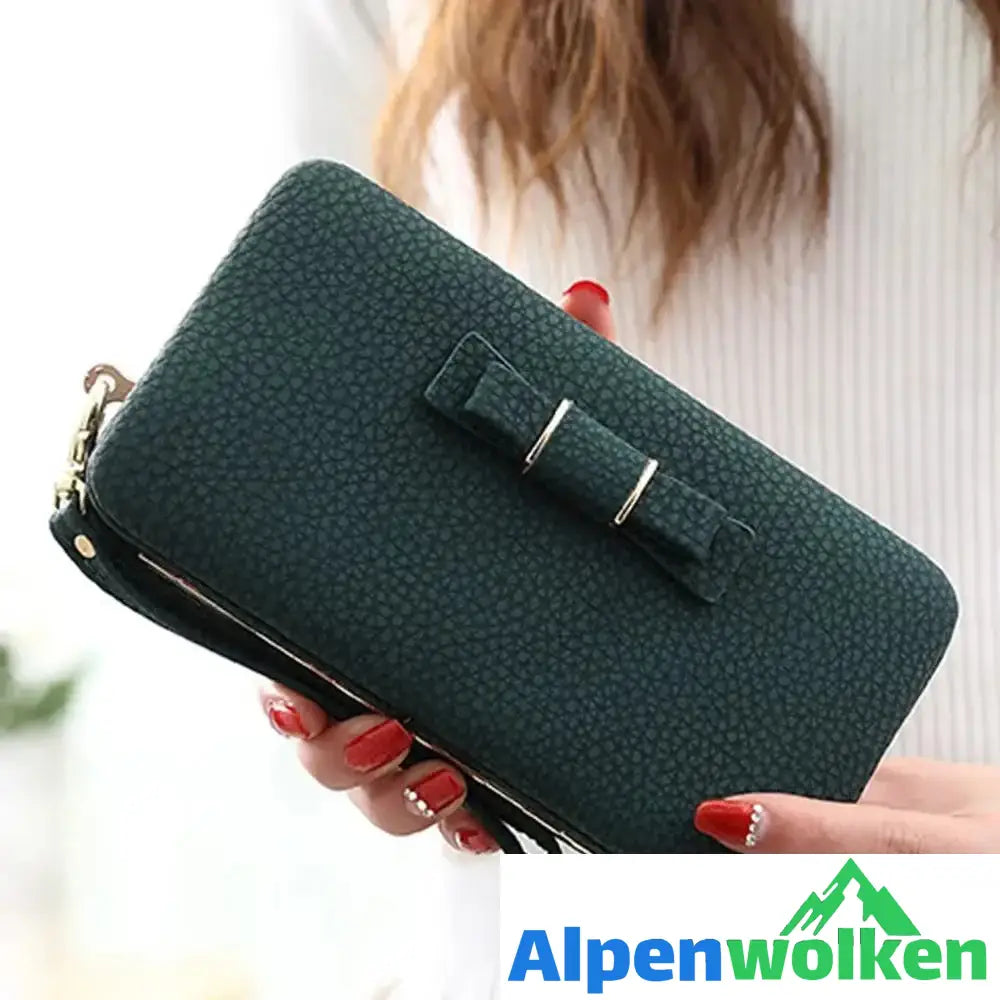 Alpenwolken - Damen Hochzeitstag süße Geldbörse, Handtasche Grün