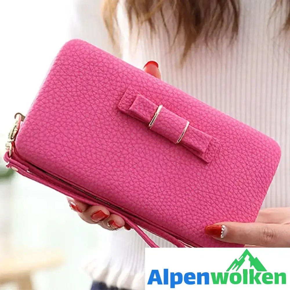 Alpenwolken - Damen Hochzeitstag süße Geldbörse, Handtasche Rosarot