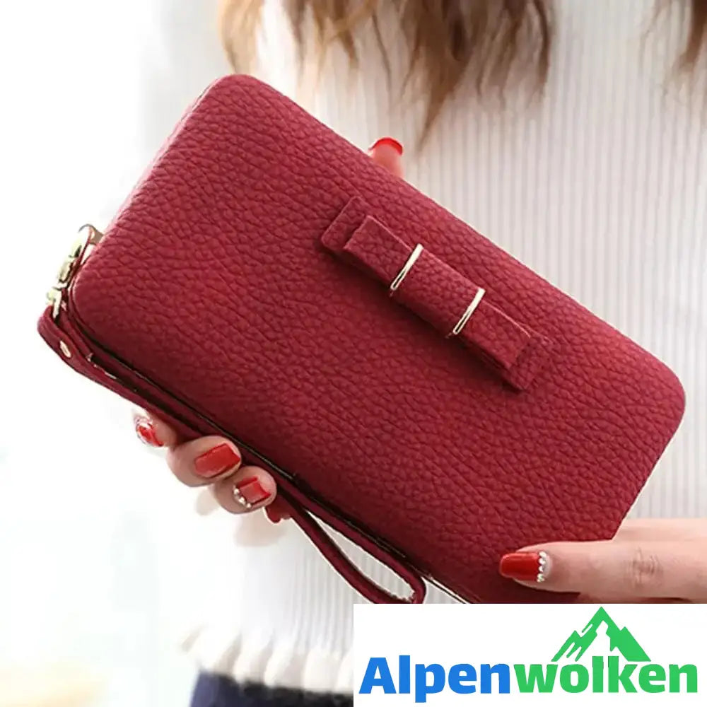 Alpenwolken - Damen Hochzeitstag süße Geldbörse, Handtasche Rot