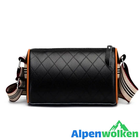 Alpenwolken - Damen lässige minimalistische französische Umhängetasche schwarz