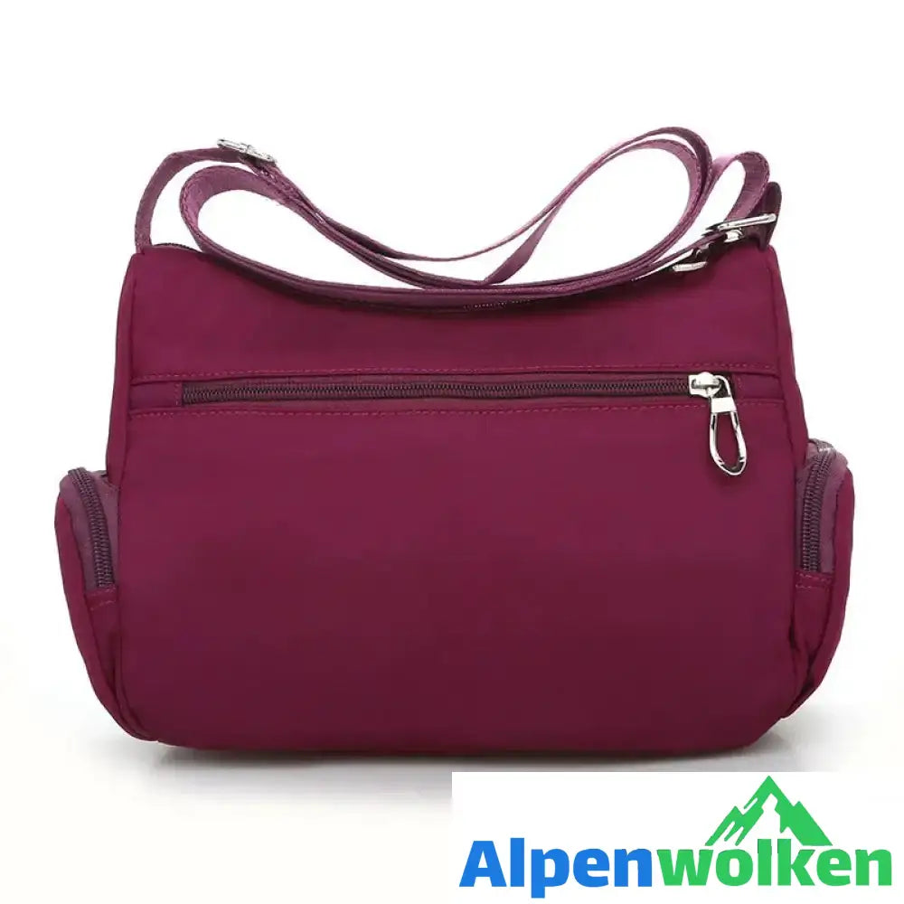 Alpenwolken - Damen lässige Schultertasche aus Nylon mit großem Fassungsvermögen