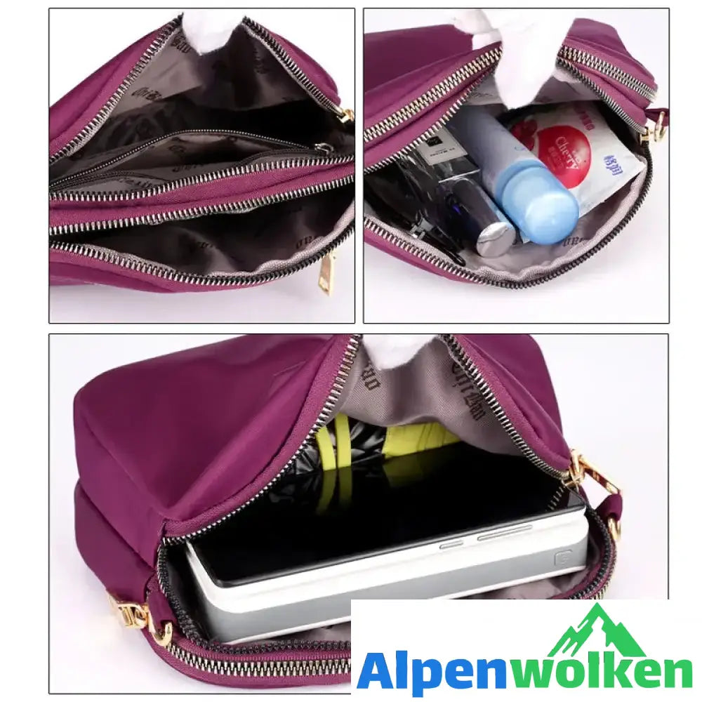 Alpenwolken - Damen lässige Umhängetasche aus Nylon