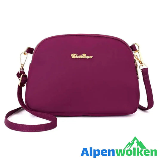 Alpenwolken - Damen lässige Umhängetasche aus Nylon lila