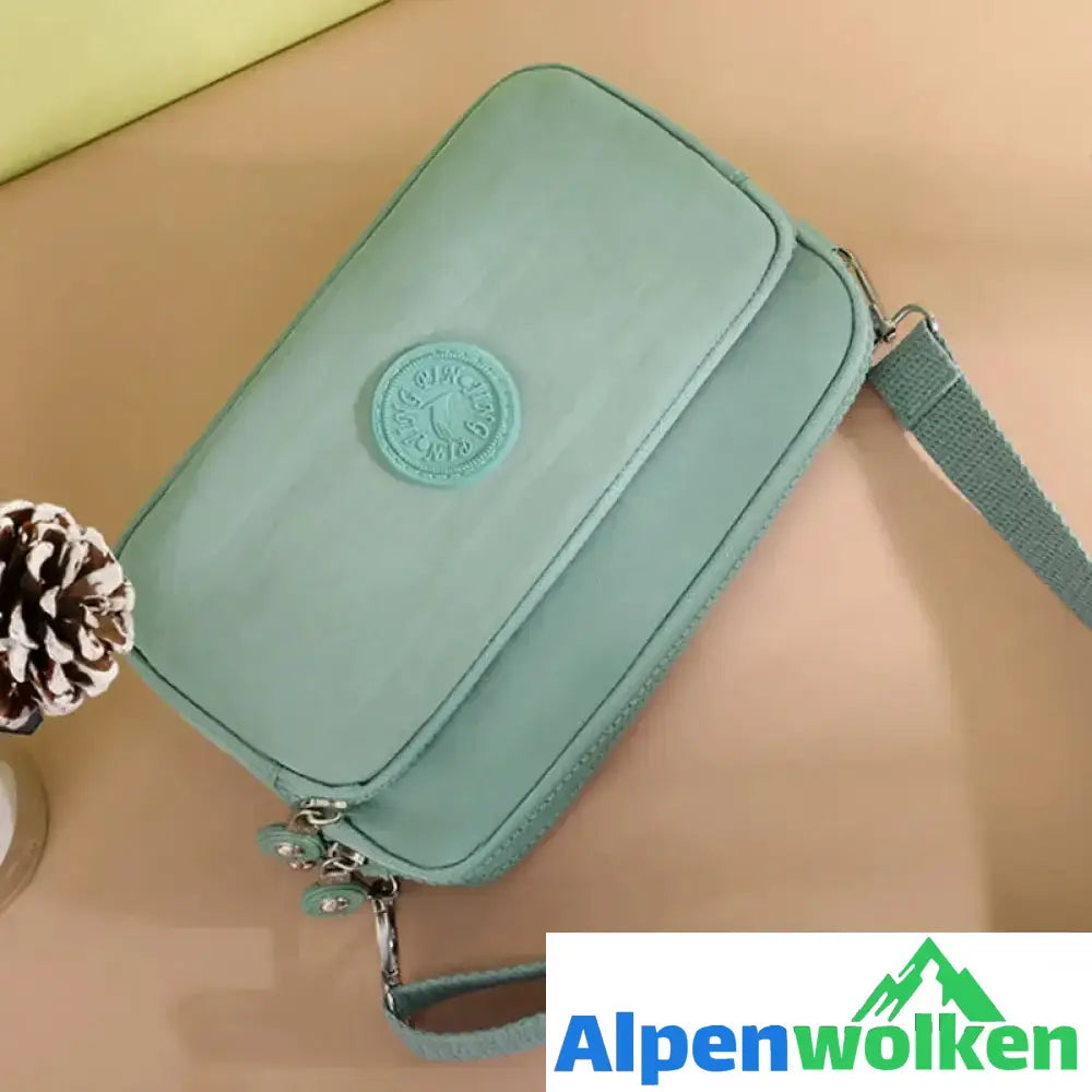 Alpenwolken - Damen leichte funktionelle Umhängetasche mit mehreren Taschen