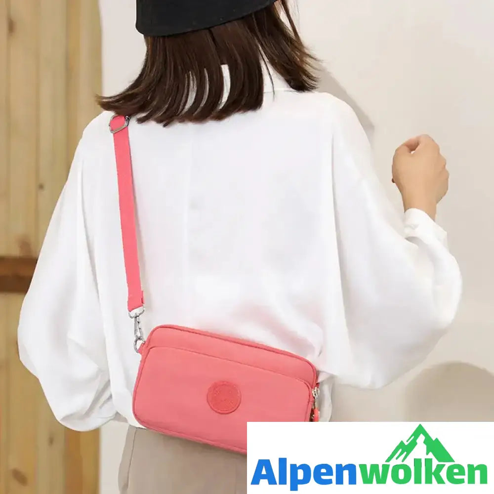 Alpenwolken - Damen leichte funktionelle Umhängetasche mit mehreren Taschen