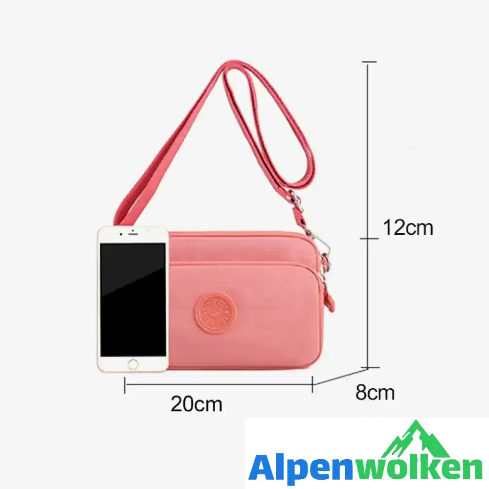 Alpenwolken - Damen leichte funktionelle Umhängetasche mit mehreren Taschen