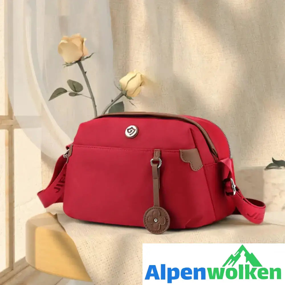 Alpenwolken - Damen leichte kleine Umhängetasche und Handtasche aus Nylon