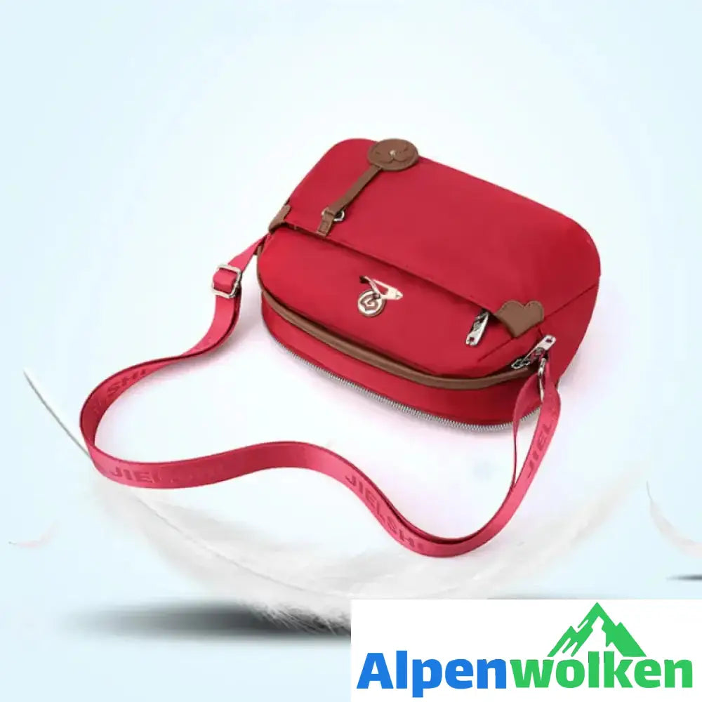 Alpenwolken - Damen leichte kleine Umhängetasche und Handtasche aus Nylon