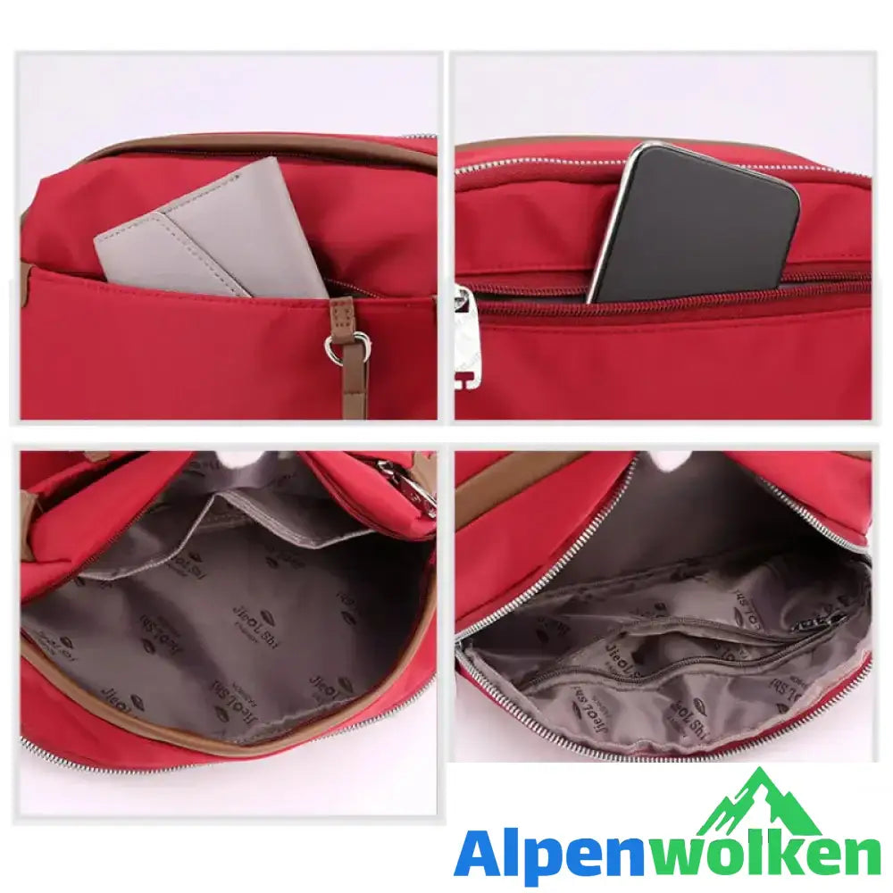 Alpenwolken - Damen leichte kleine Umhängetasche und Handtasche aus Nylon