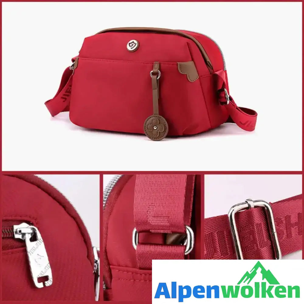 Alpenwolken - Damen leichte kleine Umhängetasche und Handtasche aus Nylon