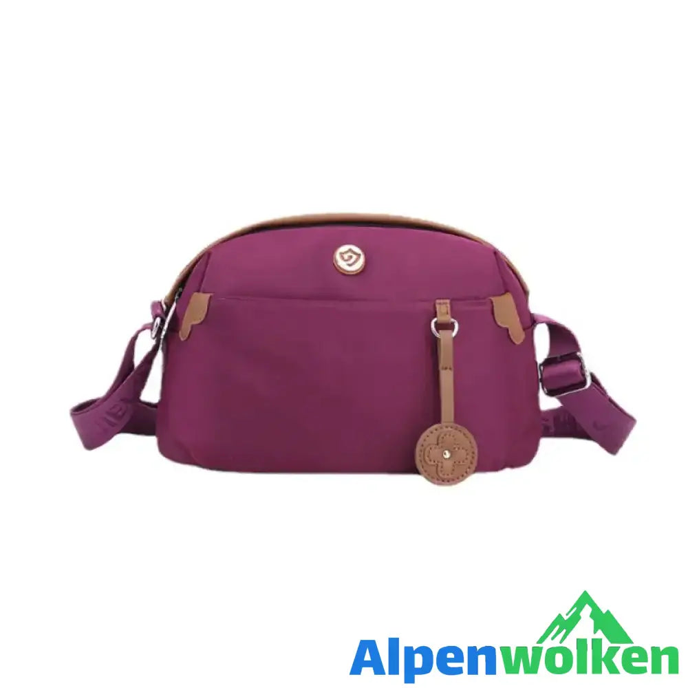 Alpenwolken - Damen leichte kleine Umhängetasche und Handtasche aus Nylon