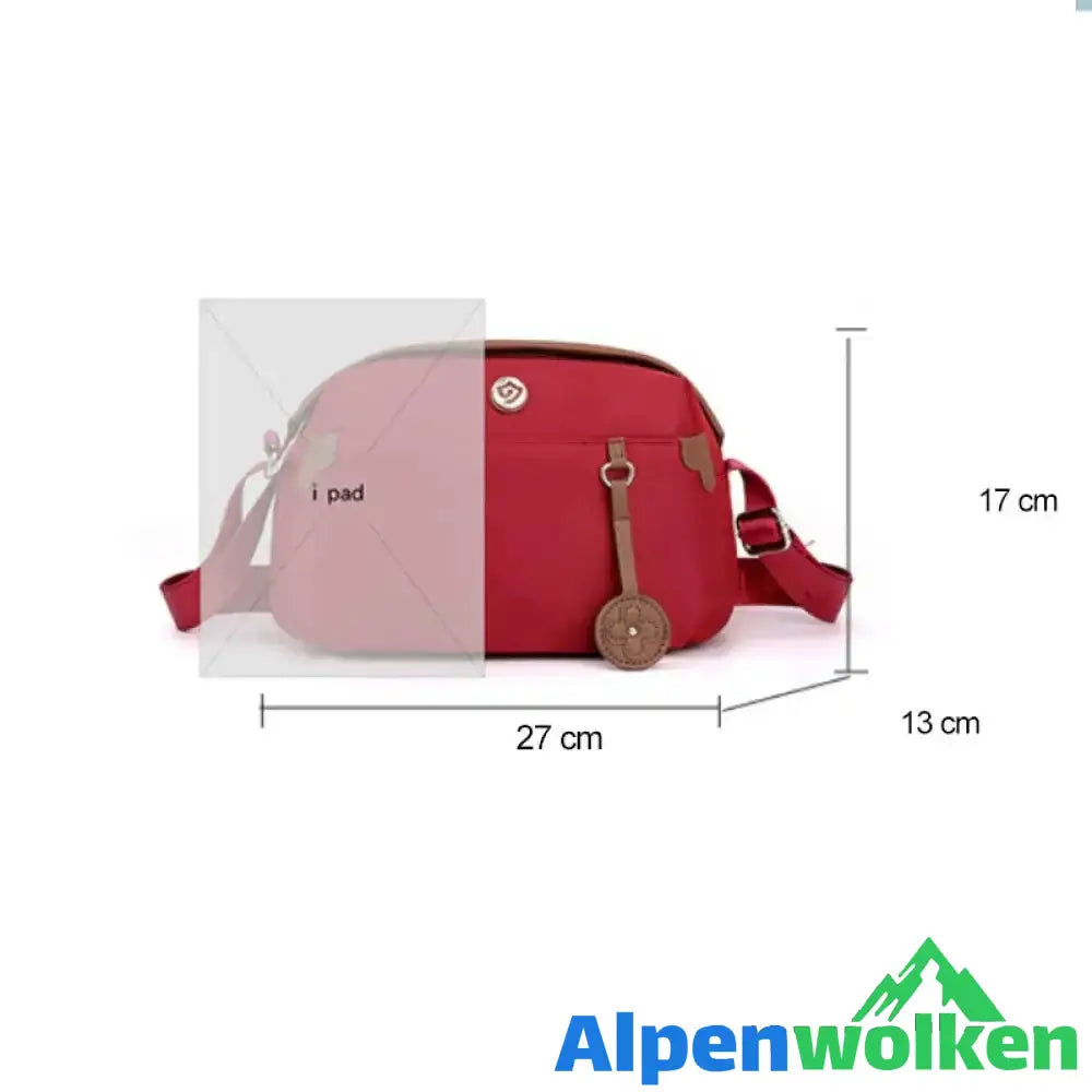 Alpenwolken - Damen leichte kleine Umhängetasche und Handtasche aus Nylon