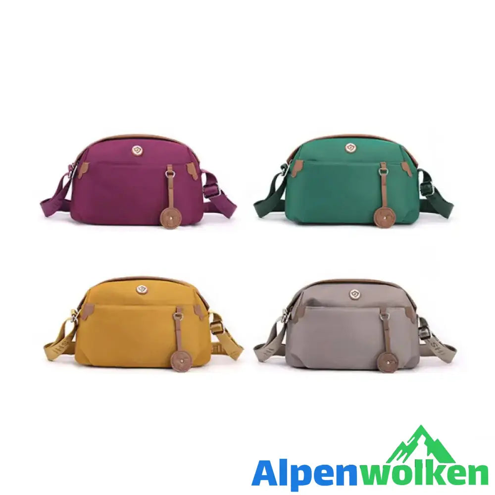 Alpenwolken - Damen leichte kleine Umhängetasche und Handtasche aus Nylon