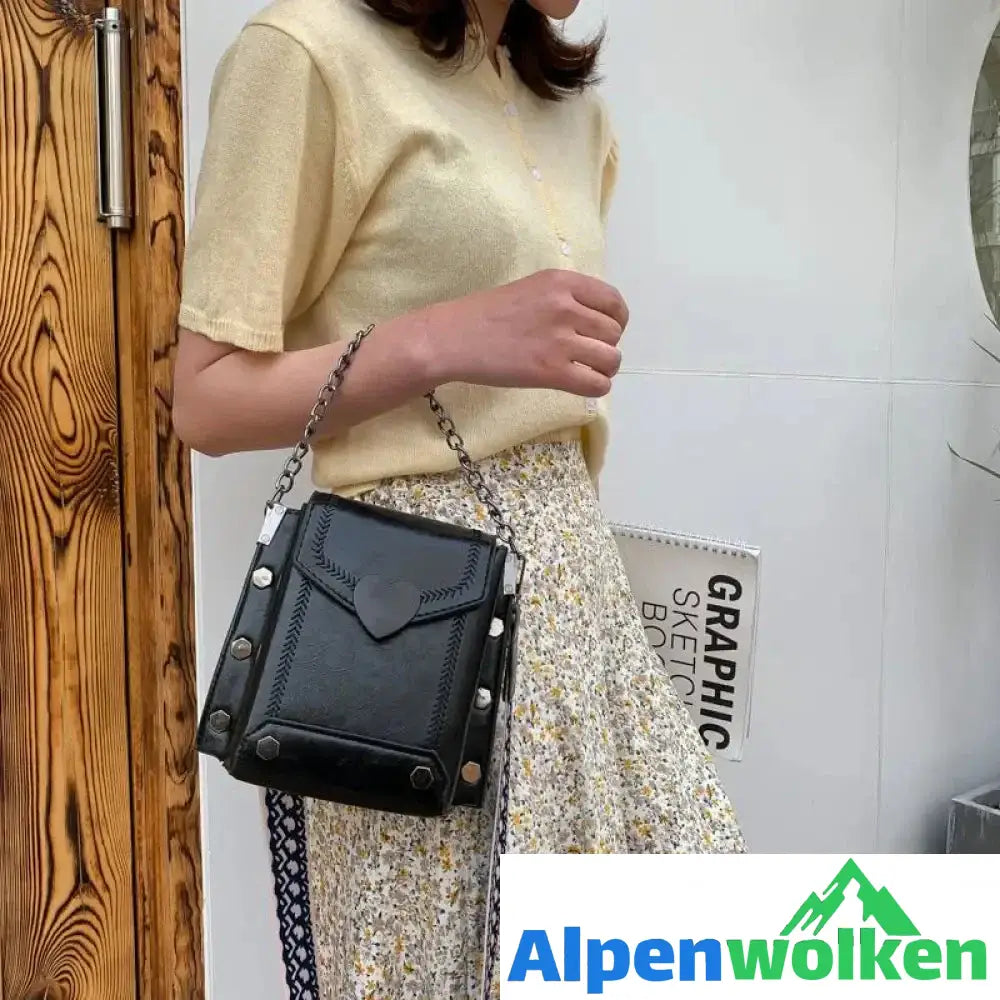 Alpenwolken - Damen mini Kette- Tasche