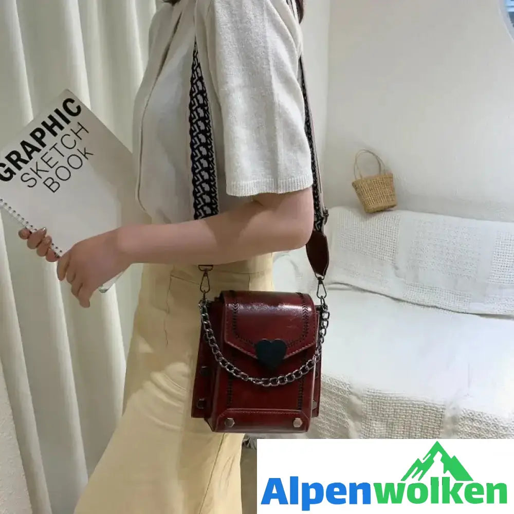 Alpenwolken - Damen mini Kette- Tasche