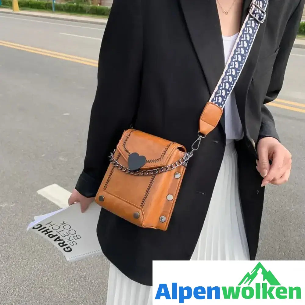 Alpenwolken - Damen mini Kette- Tasche