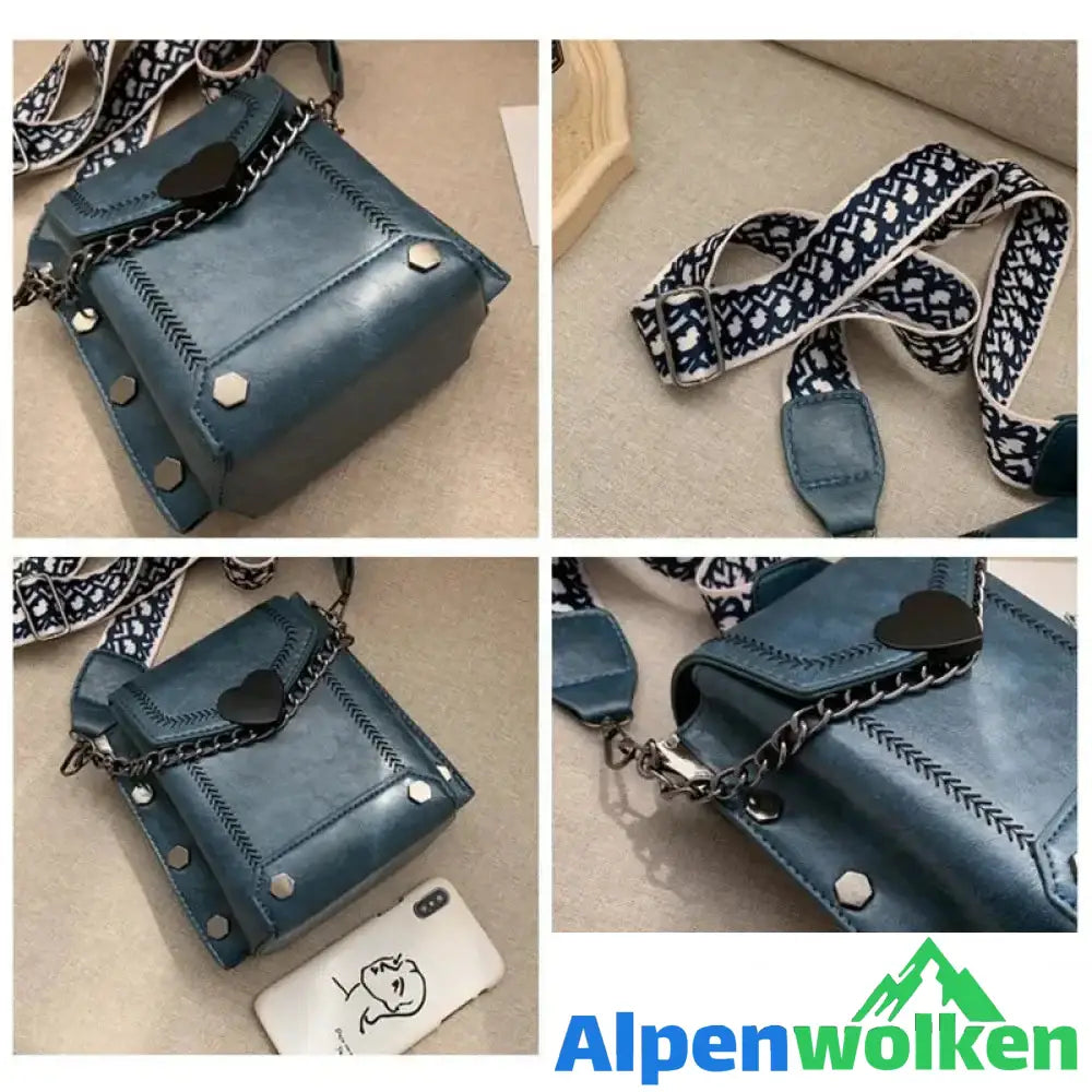 Alpenwolken - Damen mini Kette- Tasche