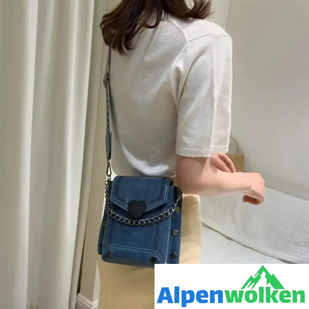 Alpenwolken - Damen mini Kette- Tasche