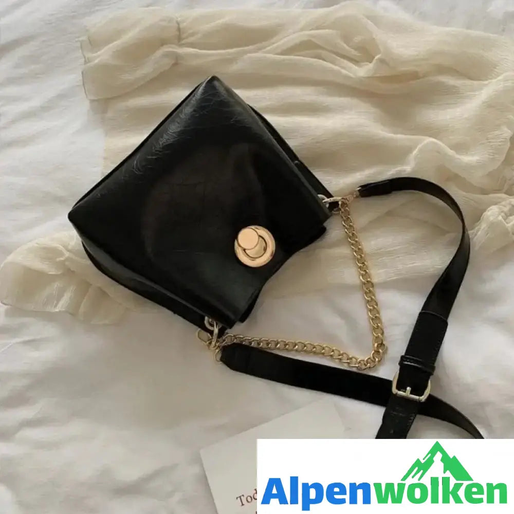 Alpenwolken - Damen Modische Beuteltasche Schwarz