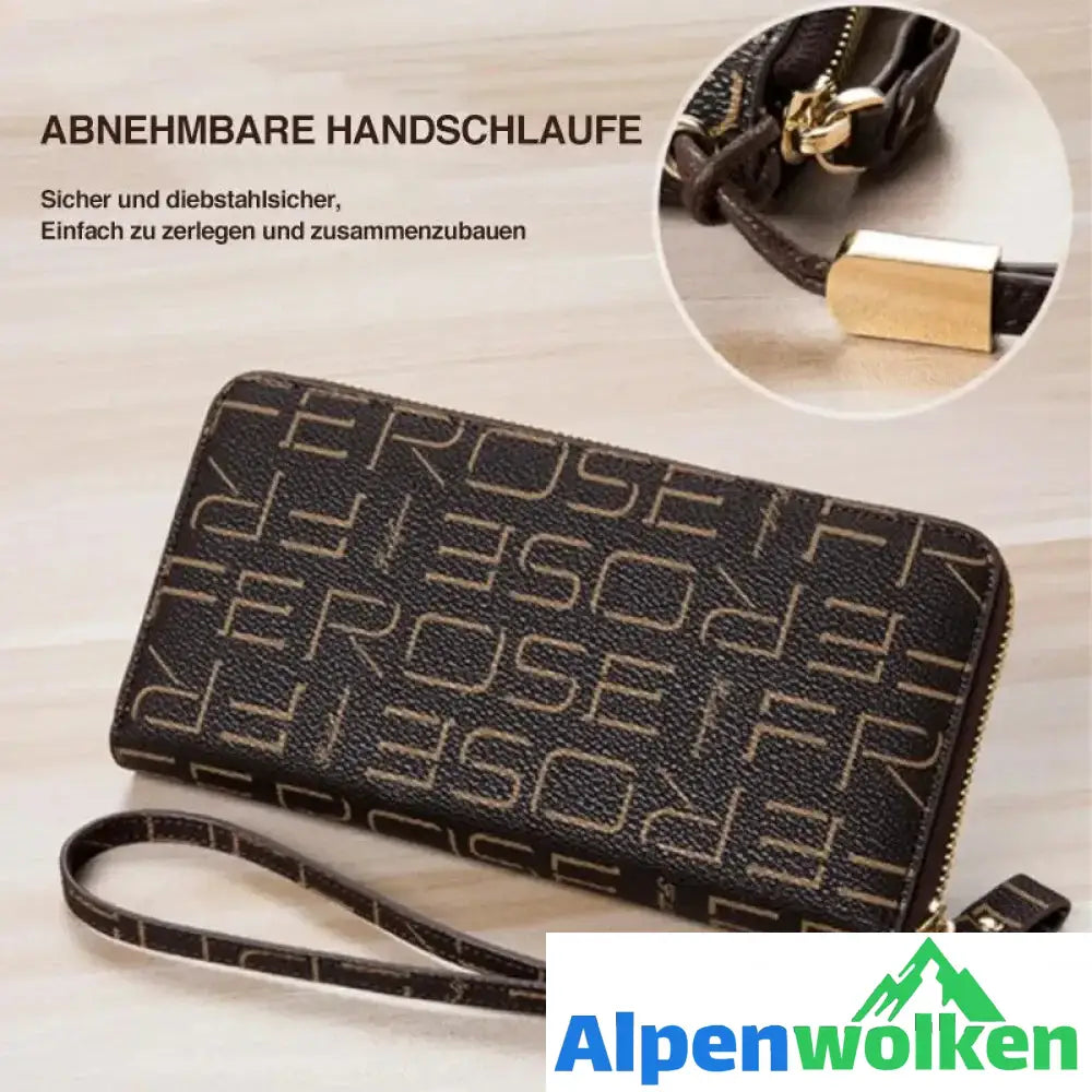 Alpenwolken - Damen modische Lange Brieftasche