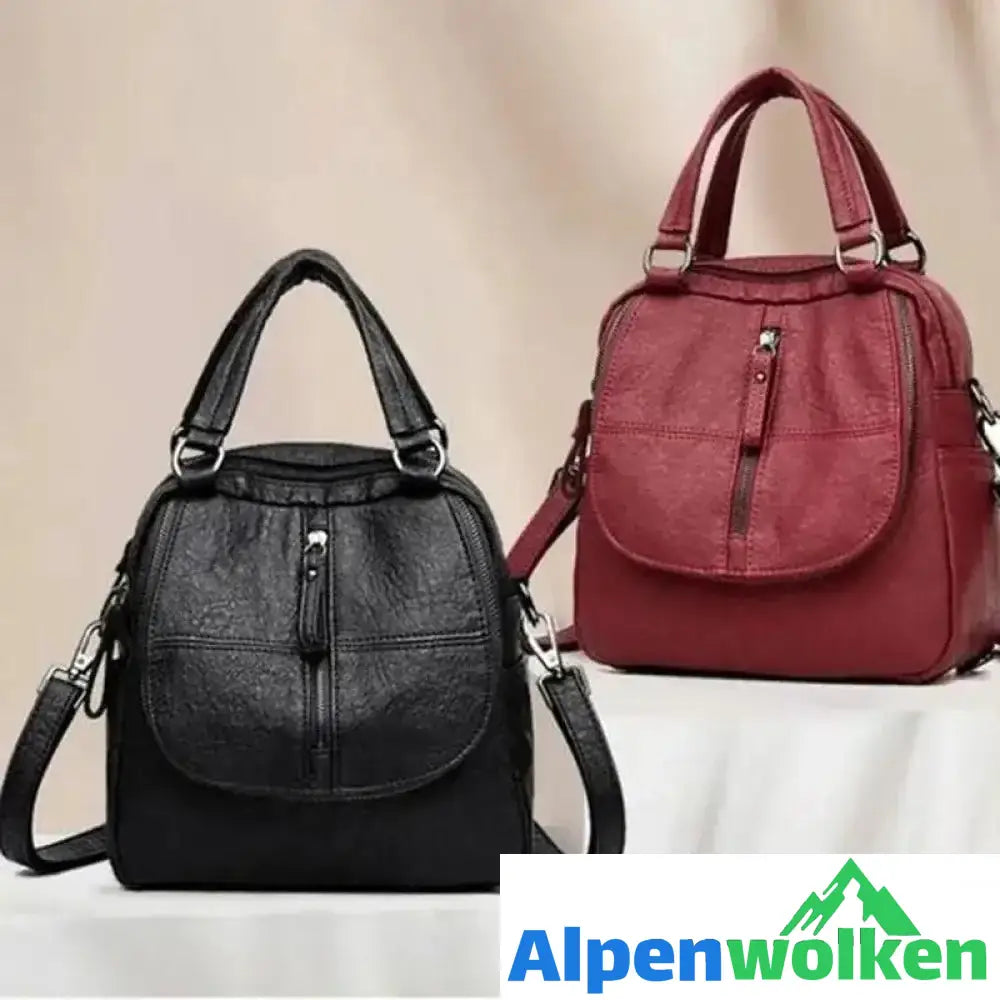 Alpenwolken - Damen Modische Multifunktionale Rucksack Umhängetasche Handtasche