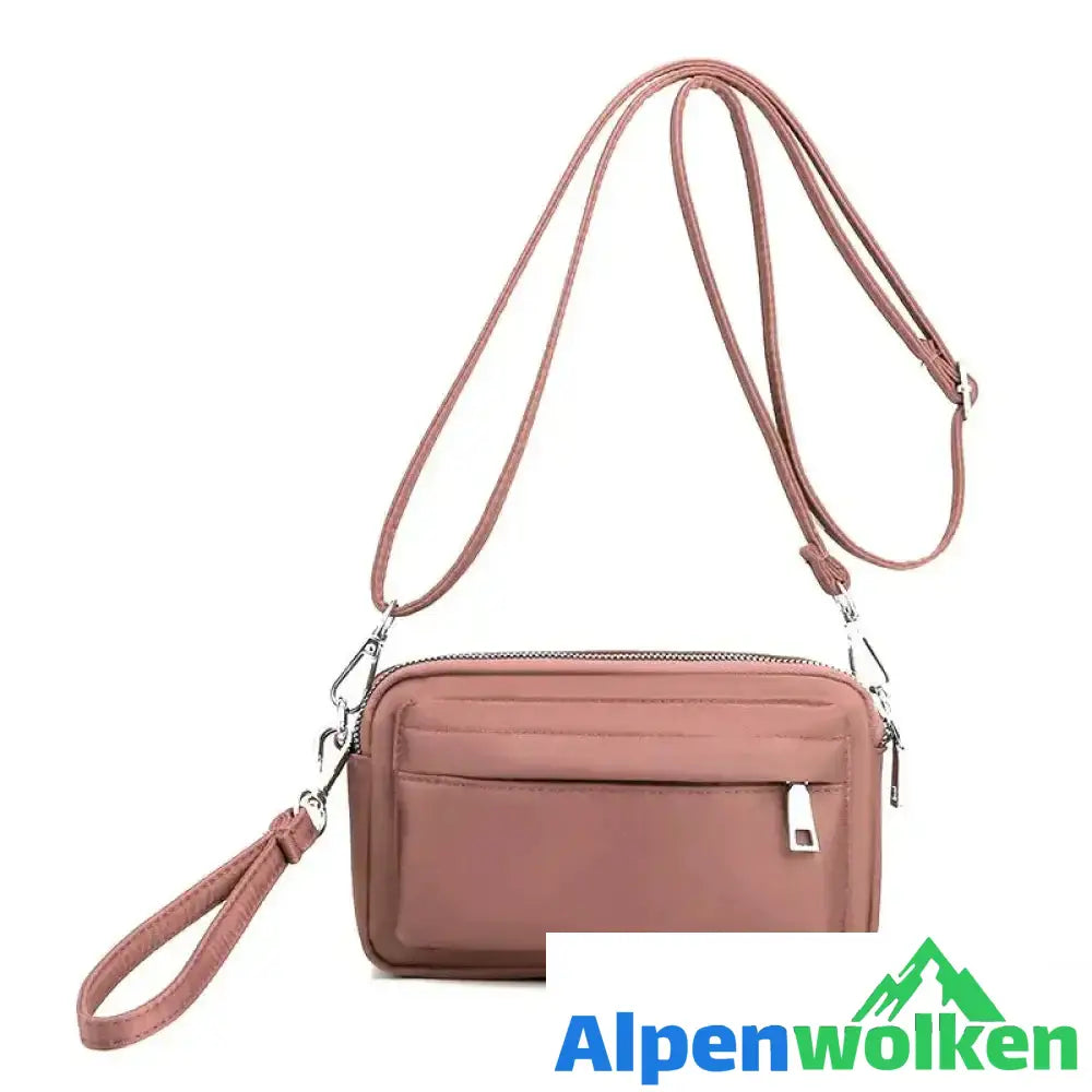 Alpenwolken - Damen Modische Umhängetasche aus Nylon Rosa