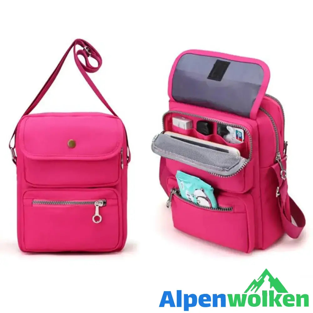 Alpenwolken - Damen Modische wasserdichte multifunktionale Schultertasche