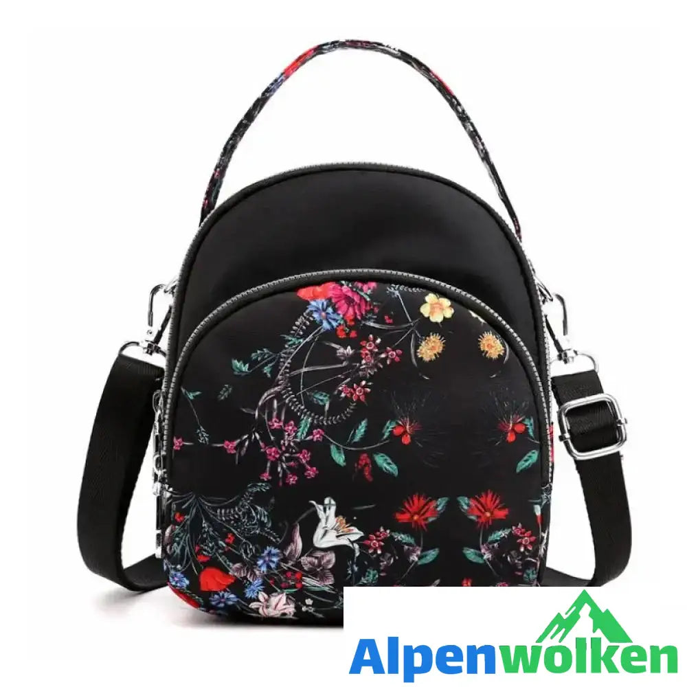 Alpenwolken - Damen Modischer Mehrzweckrucksack Kleiner Blumen