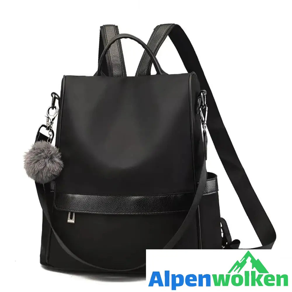 Alpenwolken - Damen modischer Rucksack Schwarz