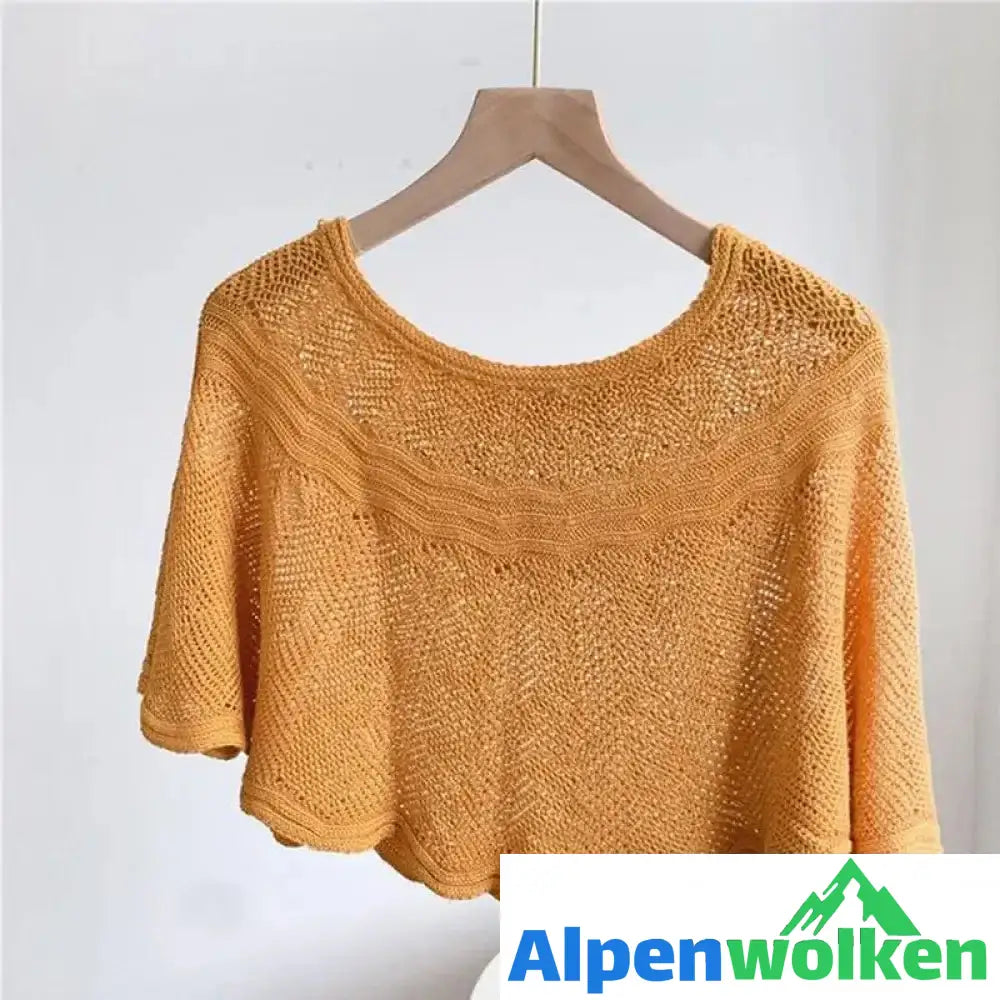 Alpenwolken - 🎊Damen modischer Strickschal🎊 gelb